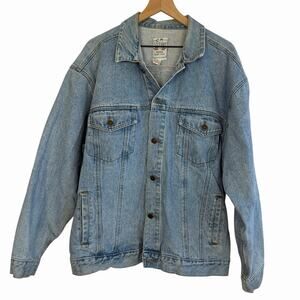 Stefano Man Vintage Men's Original Design Denim Jean Jacket Trucker XL Heavy